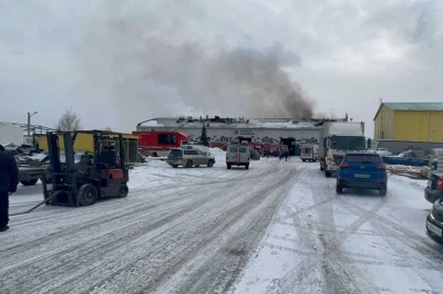 В Красноярске произошел пожар